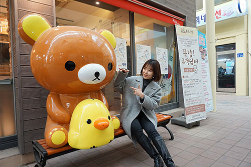 고객쉼터 꼭감 옆 포토존